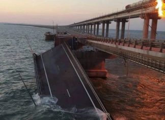 ДАНС проверява маршрута на товарния автомобил, взривил се на Кримския мост