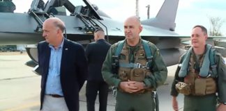 Радев полетя с F-16